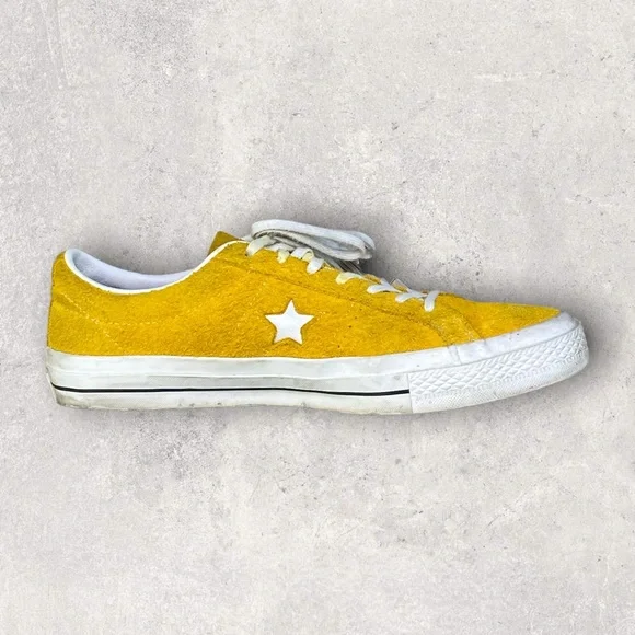 CONVERSE Yellow Sulfur Suede One Star Vintage Ox Men’s Sneakers